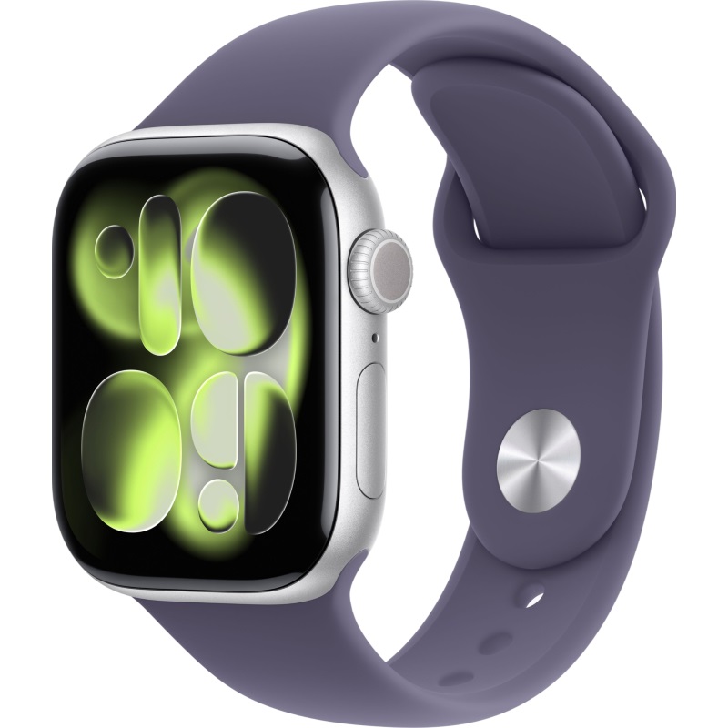 Умные часы Apple Watch Series 11 46mm Silver Aluminium Purple Fog Sport Band