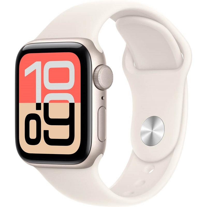 Часы Apple Watch SE 3 GPS 40mm Aluminum Case with Sport Band (Сияющая звезда/Ремешок сияющая звезда)